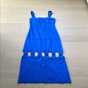 Vibrant Blue Cutout Dress
